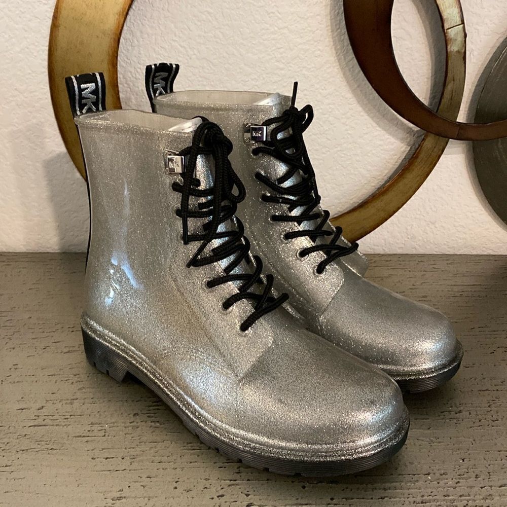 MICHAEL Michael KORS Tavie Logo Tape and Glitter Rain … - Picture 3 of 11
